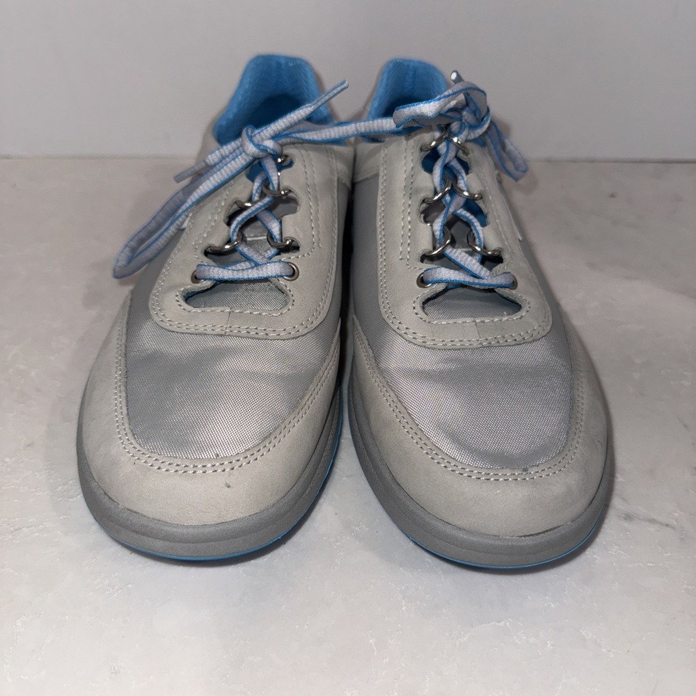 SAS Sporty Shoes Womens Size 8 Gray Blue Athletic Walking Sneakers New In Box!